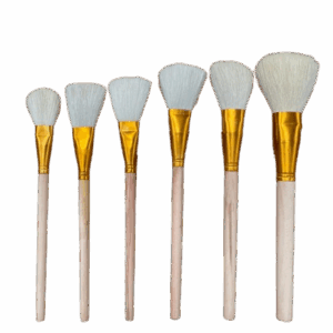 Kit de brochas gruesas para esmaltar 6 pz