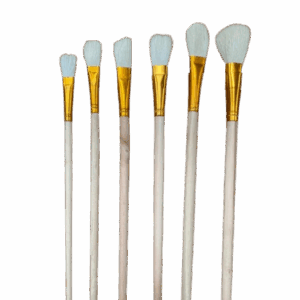 Kit de brochas delgadas para esmaltar 6 pz