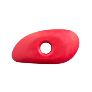 Lama roja de silicona con agujero central